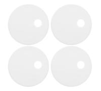 Toyvian 4 Piezas Tapas de Asiento Blanco para Pernos Plástico de Decorativas de 55mm Protección Completa de Inodoro para Baños Públicos y Hogares
