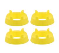 Toyvian 4 Soportes De Bola De Cristal para Exhibición De Fútbol Bloque De Portería Soporte De tee De Fútbol para Patear Bloques De Patear Amarillo PP