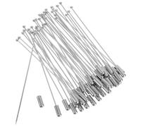 Toyvian 40 piezas Broches de Blanco para Ropa Alfileres de Seguridad Duraderos para DIY Manualidades y Accesorios de Vestir