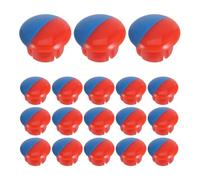 Toyvian 40 Tapas Decorativas para Grifo Señal de Agua Caliente y Fría en Plástico, Fácil Instalación, Compatibles Manijas de 6,7mm para Cocina y Baño