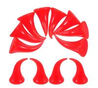 Toyvian 40 Unidades Diadema de Cuernos de Demonio Rojo para Halloween, Accesorio Ligero de Plástico para Manualidades y Fiesta de Disfraces