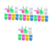 Toyvian 48piezas Caja De Recuerdo Para Dientes De Caja De Almacenamiento De Dientes Deciduos Para Recuerdos De Crecimiento Infantil Multi-