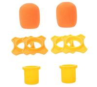 Toyvian 4juegos Cubiertas De Micrófono Antiviento y Antispray Protección Para Micrófonos Brillantes Resistentes y Adaptables La Mayoría De Modelos