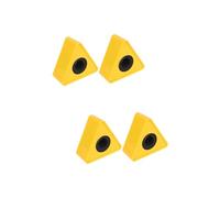 Toyvian 4piezas Bandera De Micrófono De Abs Para Entrevistas Logotipo Personalizable Estación De Micrófono Amarillo Para Eventos y Reportajes
