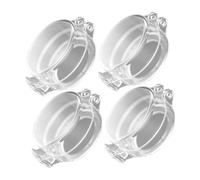 Toyvian 4piezas Bloqueo De Seguridad Para Cubiertas Transparentes Para Perillas De Puerta Cerraduras Para Hornos y Gabinetes Prueba De Gas y Hogar Protección Para Bebés