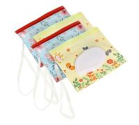 Toyvian 4piezas Bolsa De Embalaje Para Toallitas Húmedas Reutilizable Dispensador De Pañuelos Húmedos Ventana Contenedor Para Pañuelos Húmedos Bolsa Para Colgar Baño