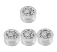 Toyvian 4piezas Caja De Almacenamiento De Cabello Fetal Para Bebés Recipiente De Recuerdos De Mechón Diseño Divertido y Portátil Para Guardar El Cabello De Tu Hijo