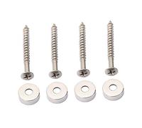 Toyvian 4piezas Casquillos Virolas Para Mástil De Guitarra Eléctrica Pernos y Tornillos Plateados De Guitarra