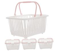 Toyvian 4piezas Cestas Plásticas Para Guardar Juguetes Contenedor De Almacenamiento Organizador De Escritorio