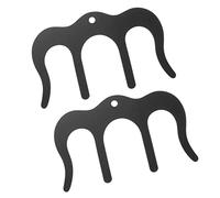 Toyvian 4piezas Clips De Partituras Musicales De Metal Sujetadores De Páginas Diseño Hueco Soporte Duradero y Práctico Para Libros De Música