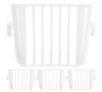 Toyvian 4piezas Comedero para Verduras Bandejas Colgantes Porta Verduras para Pájaros Cesta Colgante para Frutas Plato de Comida para Jaulas de Pájaros Uso Interior Exterior