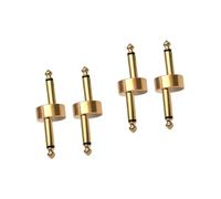 Toyvian 4piezas Conector De Pedal De Guitarra De Metal De Adaptadores Para Efectos De Guitarra Conexión Sólida y Reducción De Ruido Para Músicos y Equipos De Sonido