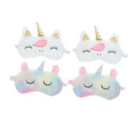 Toyvian 4piezas de Unicornio Suave para Dormir Bloquea la Luz para Niñas Adolescentes Colores Surtidos Cubiertas para Sombras de Ojos Color Aleatorio
