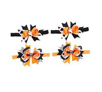 Toyvian 4piezas Diademas Elásticas Halloween Para Pequeños Lazo Accesorios Para Cabello