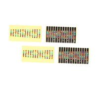 Toyvian 4piezas Pegatinas Para Diapasón De Guitarra Pzs Material Pvc y Resistente Al Sudor Etiquetas De Notas Coloridas Para Principiantes Ayuda Para Aprender Escalas Mapa Para Cuello De g