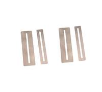 Toyvian 4piezas Protector De Diapasón Para Guitarra Juego Flexible Para Lijado y Pulido De Trastes Color Plateado