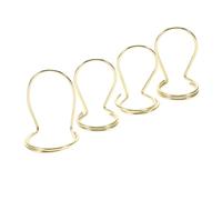 Toyvian 4piezas Púa De Metal Pulgar De Estilo Púas De Guitarra Doradas Accesorios Tocar Pulgar Conciertos Unidades