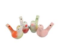 Toyvian 4piezas Silbatos De Cerámica Forma De Pájaros Juguetes Con Cuerda Para Niño Silbatos De De Aves Para Celebraciones De Pascua y Cumpleaños