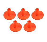 Toyvian 5 Fundas de Plástico Naranja para Platillos Resistentes al Óxido, Accesorios para Batería y Soporte de Percusión, Paquete de 5 Piezas