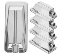 Toyvian 5 Ganchos de Repuesto para Orejeta de Batería Orejetas de Metal Plateadas Accesorios para Caja de Percusión Piezas de Reemplazo para Batería Compatibles de Jazz Uso Duradero