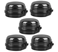 Toyvian 5 Piezas cerraduras para puertas de madera tapa protectora de cocina parte de la estufa de gas protector de estufa a prueba de niños Estufas de gas cubierta de la perilla horno PD