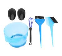 Toyvian 5 Piezas Kit para Teñir el Cabello Kit de Coloración del Cabello Portátil y Lavable para Uso Doméstico DIY en Salón o Hogar Tazón, Cepillo, Peine, Batidor y Guantes