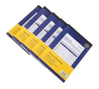 Toyvian 5 Piezas Libro de Facturas para Negocios Pequeños, Cuaderno de Facturas para Registros Financieros, Papel, 2 Partes, Libreta de Escritura Integrada, Portátil y Ligero, Gestión