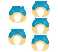 Toyvian 5 Piezas Tapa De Champú Sombrero De Champú De Baño Escudo De Champú Para Niños Protección De Baño De Silicona Sombreros De Guardia De Agua Para Niños Páginas Cabello Bebé Parasol
