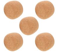 Toyvian 5 Piezas Tapones de Corcho de Madera Suave Sellado Hermético para Botellas de Vino Jugo y Decantadores de Vidrio Reemplazo Duradero para Bares y Cocina