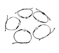 Toyvian 5 Pulseras Deportivas Ajustables de Aleación de Zinc y Cuerda de Cera para Chicos y Chicas en Varios Deportes Diseño Versátil y Estilo Moderno