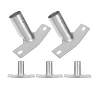 Toyvian 5 Soportes Metálicos para Mango de Escoba, Adaptador de Conexión Resistente para Piezas de Repuesto, Clip de Montaje para Limpieza Doméstica y Profesional, Paquete de 5 Unidades