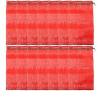 Toyvian 50 Bolsas de Malla de Tejido Resistente Cordón, Reutilizables y Transpirables para Almacenar Frutas y Verduras, Tamaño 49x27 Cm, Ideales para Productos Agrícolas y Almacenaje