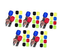 Toyvian 50 Pcs Funda De Micrófono Saxo Soprano Micrófonos Mini Micrófono Cubiertas De Polvo De Micrófono Mini Colador Guardia Estática Esponja Oficina Parabrisas Desechable