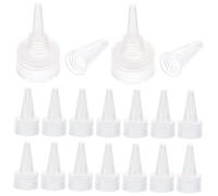 Toyvian 50 Pcs Tapón De Botella De Espiga Tapas De Botellas De Agua Deportivas Tapas De Botellas De Salsa Tapas De Reemplazo Cosmético Utensilio para Aplicar Algo Reemplazar El Plastico