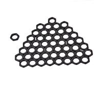 Toyvian 50 Piezas Cejuela de Guitarra Conjunto de Tuerca Negra Fina para Guitarra Tuerca de Zinc Uso Estudio de Grabación