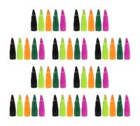 Toyvian 50 Piezas de prótesis de Dedos de Bruja de Halloween, de plástico Colorido, uñas postizas góticas de Vampiro, Ideales para Fiestas, Juegos de rol y Festivales.