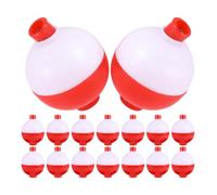 Toyvian 50 Piezas Flotador de Pesca Esférico Bolas Flotantes de Pesca Plástico 50mm Fácil de Instalar y Reemplazar Señuelos