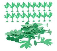 Toyvian 50 Piezas Miniaturas Realistas para Paisajismo Decoración de y de Trenes Plantas Artificiales para Proyectos DIY