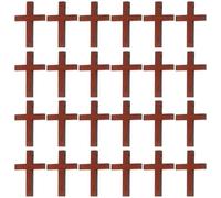 Toyvian 50 Unidades Colgante de Cruz de Madera Delicado para Pulseras y Collares, Diseño Simple y Creativo, sin Rebabas, Adecuado para Fiestas y Manualidades DIY