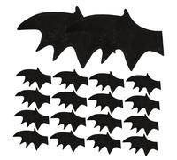 Toyvian 50piezas Adornos De De Murciélago De Tela De Fieltro Negro Para Manualidades De Bricolaje Decoración De Halloween Ropa y Accesorios