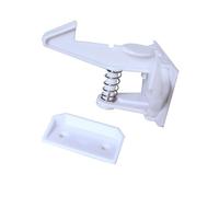 Toyvian 5piezas Cerradura Puerta Del Armario Para Cerraduras De Seguridad Para Gabinetes Herramientas Ni Tornillos Blanco Para Cocina Baño y Dormitorio