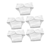 Toyvian 5piezas Pañales De Algodón Lavables Reutilizables Para Bebés Insertos De Tela Para Pañales Para Incontinencia Uso Diario