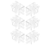 Toyvian 6 Abrazaderas Transparentes para Tubos de Acuario Soporte Acrílico para Mangueras de Pecera Clip de Fijación para Tubo de Agua Compatible Filtros Estándar Adecuado para