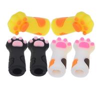 Toyvian 6 Fundas Protectoras de Silicona Color Aleatorio Paquete de 6 Piezas Diseño Seguro y Antióxido para Tijeras y Pinzas de Cutículas para Manicura Adecuado para