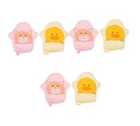 Toyvian 6 Piezas Baño De Algodón Guantes Exfoliantes Depurador Corporal Guantes De Esponja De Baño Guante Exfoliante Corporal Depurador Corporal De Lufa Toallas Suaves Niño Champú Mitones