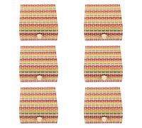 Toyvian 6 piezas Caja de Bambú Pequeña para Joyería Caja Artesanal para Almacenamiento de Baratijas y Jabones Organizador Vintage con Tapa para Joyas y Objetos Miniatura