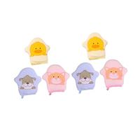 Toyvian 6 Piezas De Guantes Suaves Para Baño De Para Adultos Manoplas Gigantes Para Guantes De Baño Para Jabonera Cuadrada Guantes De Para Niños Esponja De Baño