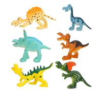 Toyvian 6 Piezas Figuras Dinosaurios de Plástico Juguetes Educativos para Niñas Modelos Simulación para Enseñanza y Infantil