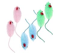 Toyvian 6 Piezas Gato de Juguete para Mascotas Juguetes para Gatos a Granel Felpa Pelo Juguete del Gato del ratón Juguete para Gatos Interactivo Juguete Interactivo para Gatos y Ratones