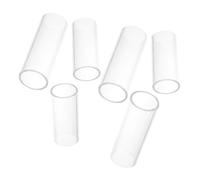 Toyvian 6 Piezas Slides para Guitarra de Vidrio Transparente Barras Deslizantes Ergonómicas para Guitarra Acústica y Eléctrica Estable para Proyección Sonora Precisa Blues Jazz y Country